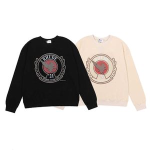 Herrenbekleidung Herbst und Winter 2022 Neue Nischenmode Rhude High Gram Heavy Cotton Terry Herren Damen Lovers' Same Rundhalspullover