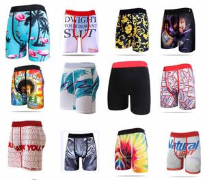 Slumpmässiga stilar för män underkläder Boxare andningsbara mönster underbyxor shorts byxor