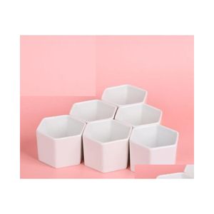 Planters Pots Ceramic Bonsai Wholesale Mini White Porcelain Flowerpots Suppliers For Seeding Succent Indoor Home Nursery Sn4171 Dr Dh9Mj