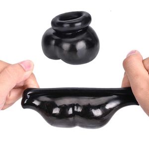 Cockrings sex toy ring penis Cock 1PC Soft Scrotum Sleeve ball stretcher Male Penis Ring Time Delay Toys For Man Sex