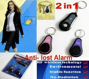 2 In1 Anti lost Alarm RF Wireless Electronic Key Finder Locator Key Chain 1 transmitters 2Receivers2096836