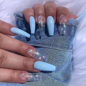 False Nails Luxury Long Ballet Wear Enhancement Fake Nail Slice Pasta Finito Butterfly Nail Tool Collection Impermeabile