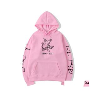 Kvinnors hoodies tröjor gråter baby lil kik kvinnor avslappnad plover haruku mode lilpeep tröja hip hop män homme r.i.p rapp dhl3m