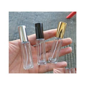 Packing Bottles Clear Portable Glass Per Spray Bottle 10Ml 20Ml Empty Cosmetic Containers With Atomizer Gold Sier Cap Fragrance Sn42 Dhsan