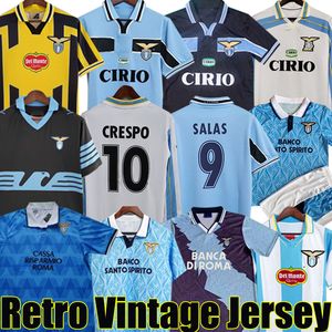 Lazio NEDVED CRESPO Retro soccer jerseys 1989 90 91 92 95 98 99 2000 01 15 16 SIMEONE SALAS GASCOIGNE Long sleeve Classic Vintage football shirts VERON NESTA Men Kids Kit