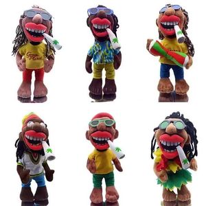 Cartoon Personalized Stuffed Plush Toys Plush Doll African Jamaica Black Characters Dolls Children Accompanying Play 25cm on Sale