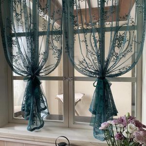 Gardin amerikansk stil gardiner gasbåge fönster balkong kök partition dörr ljus lyxig stansfri