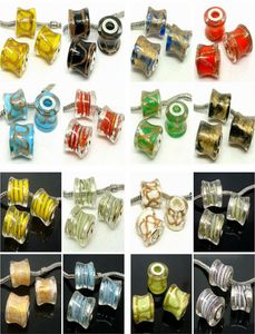 50pcslot Diseño de tambor de moda mixta cuentas de vidrio para joyas que hacen lámparas de bricolaje para la pulsera entera a granel 6593776