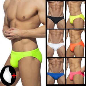 Underbyxor män trosor push pad bugle påse underkläder snabb torkning badkläder bikini plus size trosor jockstrap calzoncillos slip