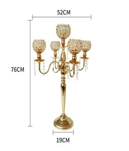 Crystal Candlesticks Pilaarglas metalen kaarsenvink tein houders lantaarn thuis bruiloft tafel centerpieces accessoires Decoratie 5495050