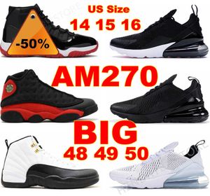 OG Big Plus Size Basketball Shoes US 13 14 Pine Green White Triple Black Mens 47 48 48 49 50 Bred Taxi Royal 1s 4s Sneakers University Blue