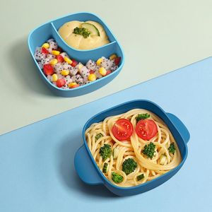 Dinnerware Sets Children Silica Gel Grinding Bowl BPA-free Non-toxic And Odorless Unique Design Healthy Eco-friendly Suitable For Kids Baby