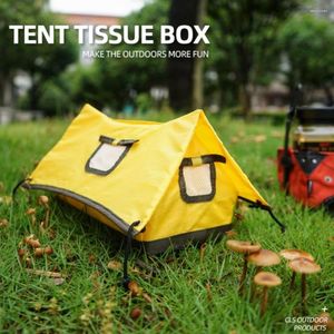 Storage Bottles Outdoor Creative Camping Tissue Box Tent Waterproof Toilet Paper Holder Hook Bathroom Car Portable