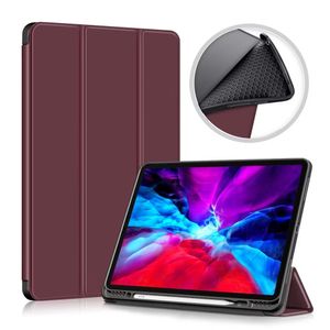 Smart Cases For Ipad Pro 12.9" Inch PU Leather TPU Cover Wake Sleep Function Tablet WIth Pen Slot Fundas