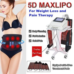 5D Maxlipo Slimming Laser Laserリポマシンリポレーザー重量脂肪損失抗セルライト疼痛療法ボディファームデュアル波長サロンホーム使用機器
