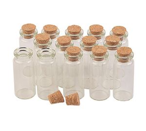 Små glashantverk flaskor med korkar mini parfymer flaskor 100 st 2255125mm 12ml9126350