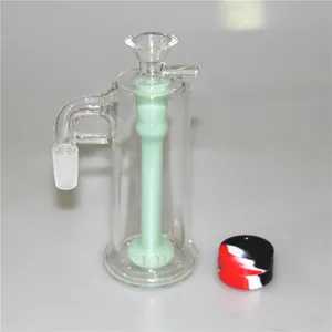 Ash Catcher 14mm tjockt glas 18mm Ashcatcher Percolator vatten bong rökning vattenrör för vattenpipa bongs