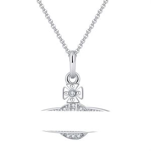 Designer Jewelry DIY vivian Necklace Saturn orbit Pendant Women clavicle chain Fashion gift