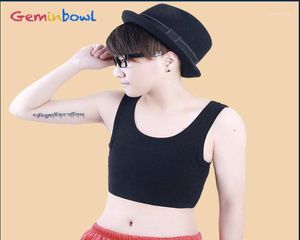 Geminbowl sport cosplay Les pullover tank top short Bustiers Chest Binder Tomboy cotton Undershirt with elastic band17323131