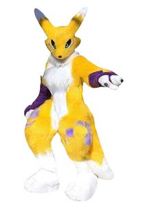 Husky Dog Fox Fur Mascot Costume Walking Halloween Christmas and Large-scale Activities Stage Suit Role Play