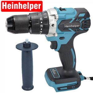 Electric Drill Brushless Hammer cordless Impact Screwdriver Power Tool 3 in 1 1m 203 Torque for Battery 18V 221208