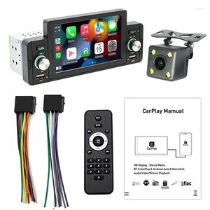 DIN 5 tums bilradiospelare MP5 f￶r CarPlay Android Auto TF USB FM Touch Screen A