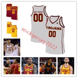 DJ Rodman Kobe Johnson USC Trojans Basquete Jersey Personalizado Nick Young Brian Scalabrine 10 Demar DeRozan 4 Kevi Porter Jr.