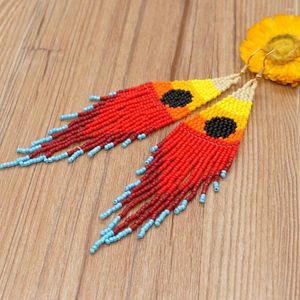 Dangle Earrings Go2Boho Native Style Miyuki Beaded For Women Jewelry Sunrise Pattern Tassel Ear Rings Handmade Beautiful Pendientes