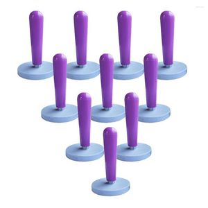 Biltvättlösningar 10st Purple Vinyl Auto Wrap Magnet Holders Window Tint Tools Carbon File Foil Fordons klistermärke Tillbehör 10A12P