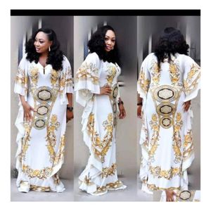 Casual Dresses Tilapia Loose Women Summer Dress Straight Design Royal African Style Dashiki Elastic Big Mx190727 Drop Delivery Appar Dhjug