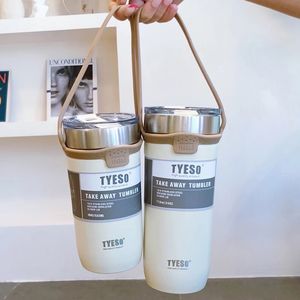 Water Bottles Tyeso Cold Stainless Steel Coffee Mug Thermos Tumbler Cups Vacuum Beer Bottle Garrafa Termica Termo Alcohol 221208