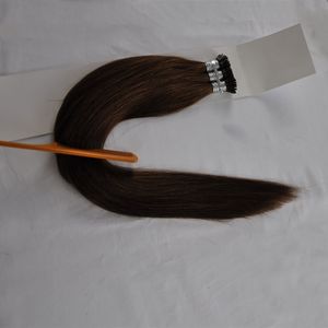 Stick Itip Utip Hair Extensions 1Gram Strand 200 Strands Lot Straight Keratin Brasilianskt hår 2 Peruanska malaysiska