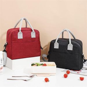 Dinnerware Sets Woman For Work Insulated With Should Strap Handle Storage Lunch Bag Student Thermal Box Fridge