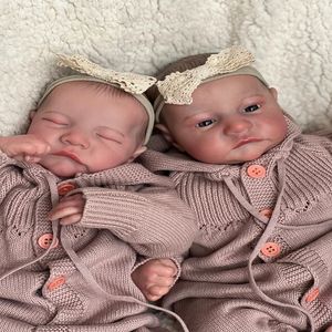 Dolls LvB 19inch Already Painted Finished Reborn Baby Awake Sleeping born 3D Skin Visible Veins 221208