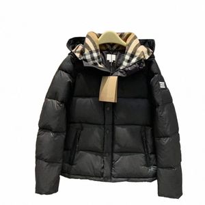 Autunno Inverno Uomo Donna Designer Piumino Burberys Giacca Top Abbigliamento Felpa Felpe con cappuccio Cappotti Cappotto Burberys spesso caldo con marchio di alta qualità