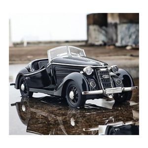 Diecast Model Cars от 1 до 32 Wanderer W25K Classic сплав открытые автомобильные дикасты металлические игрушечные машины звук и легкая коллекция детей подарок Dro dhwit