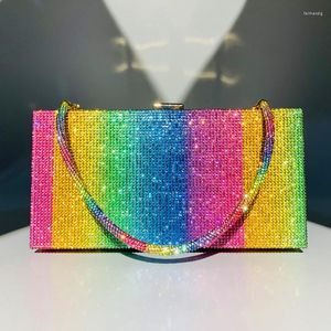 Вечерние сумки Rainbow Women Made Madbag Fashion Sung Bag Banquet Женская конфеты Coland Clutch Clutch