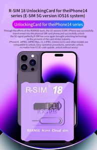 iPhone14Proマックス6S/7/8/12 IOS16 ESIM用のR-SIM18 5Gロック解除カード