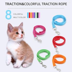 Halsbanden 8 Kleuren 120 cm 1.5 cm Nylon Huisdier Aangelijnd Harnas Kraag Wandelen Training Voor Kleine Honden En katten