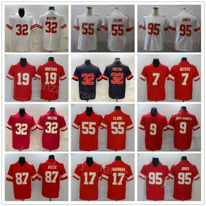 Calcio maschile 32 Maglie Nick Bolton 55 Frank Clark 95 Chris Jones 7 Harrison Butker 15 Patrick Mahomes Mecole Hardman Joe Montana Clyde Edwards-Helaire Travis Kelce