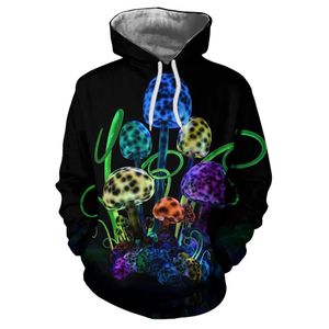 Tessffel Seabed Mushroom Colorful Tracksuit Unisex 3DPrint Hoodie Sweatshirt Jacket Mens Womens Hip Hop Cartoon Casual Style YPF7402454