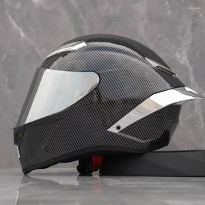 オートバイヘルメット高品質のABSカーボンファイバーカラーATVモトクロスとレーシング保護男性のためのフルフェイスヘルメット