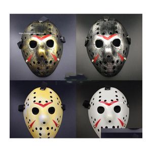 Party Masks Halloween Horror Jason Mask Hockey Cosplay Killer Scary Decor Decor Christmas Masquerade Masque V for Vendetta Drop d HomeForces Dhnn3