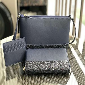 Marka Tasarımcı Kadın Çantalar Çanta Glitter Mini Crossbody Cüzdan Kart Tutucu Setleri Çapraz Vücut Omuz Çantaları Çantalar Debriyaj Bilek 269s