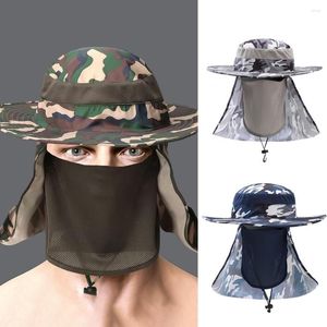 Cykelkapslar m￤n fiske hatt sommar utomhus 360 graders solskyddsmedel vattent￤t anti-ultraviolet nylon bredbruten nackflik f￶r