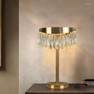 Table Lamps Modern Light Luxury Crystal Lamp Simple Creative Designer Bedroom Living Room Desk Bedside Decorative