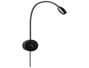 Tokili -plugg i vägglampor för bokläsningslampor flexibla med USB -laddare Touch OnOffDimmer Spotlight Bed Headboard goosenhals 2711182