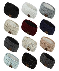Dise￱o de moda Banda para el cabello colorida banda de crochet de tejido de cabello de invierno Banda de cabello el￡stico accesorios 3244975