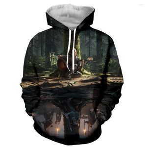 Hoodies masculinos The Last of Us Parte II Fashion Fashion Fashion Longo Longo 3D Impressão/Hoodies/Sweetshirts/Jacket/Men/Women Drop