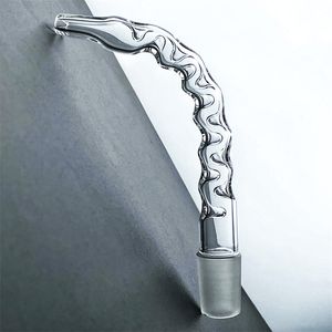 Tubo dell'acqua per ugello in vetro Giunto esterno da 18 mm adattatore per arco con raccordo smerigliato con pistola a foro concavo utilizzato per collettore d'acqua corrugato